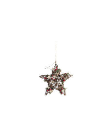 DECORACION COLGANTE MADERA 31X14X31 ESTRELLA
