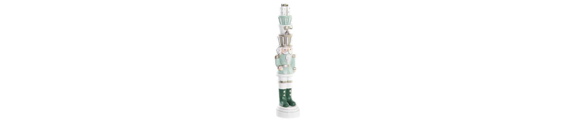 FIGURA RESINA 8X8X16 CASCANUECES VERDE MENTA