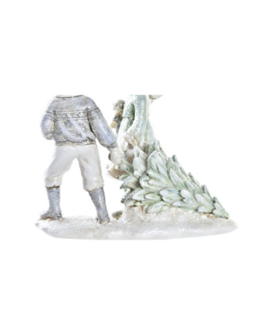 FIGURA RESINA 12X8X12 NIÑOS GRIS