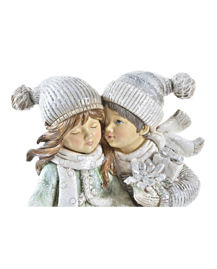 FIGURA RESINA 13,5X7,5X18,5 NIÑOS GRIS