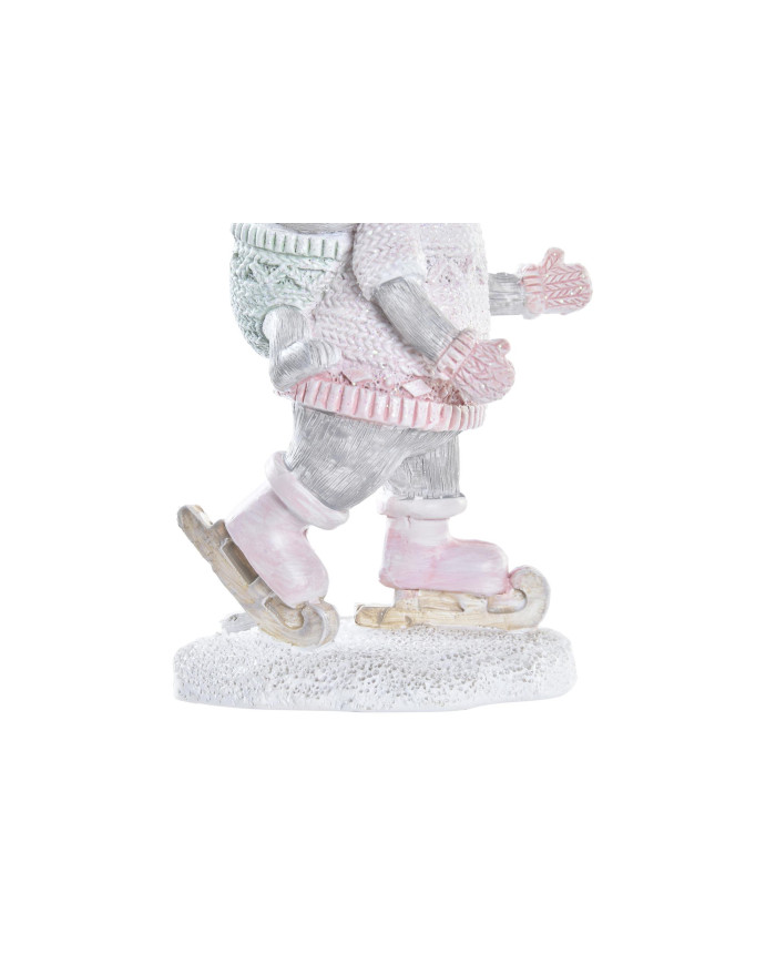 FIGURA RESINA 7X5X11 RATON ROSA