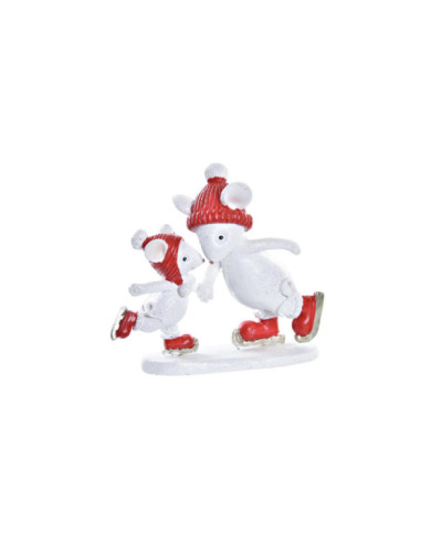 FIGURA RESINA 9,5X3,5X9 RATON BLANCO