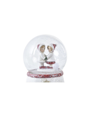 FIGURA RESINA CRISTAL 7X7X9 BOLA ROJO