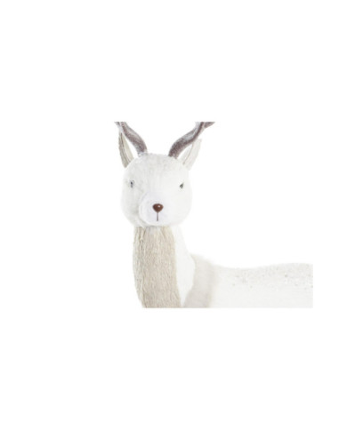 FIGURA ESPUMA POLIESTER 36X14X52 CIERVO BLANCO