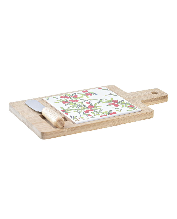 TABLA APERITIVO SET 3 BAMBU GRES 21,5X11,8X1 ROJO