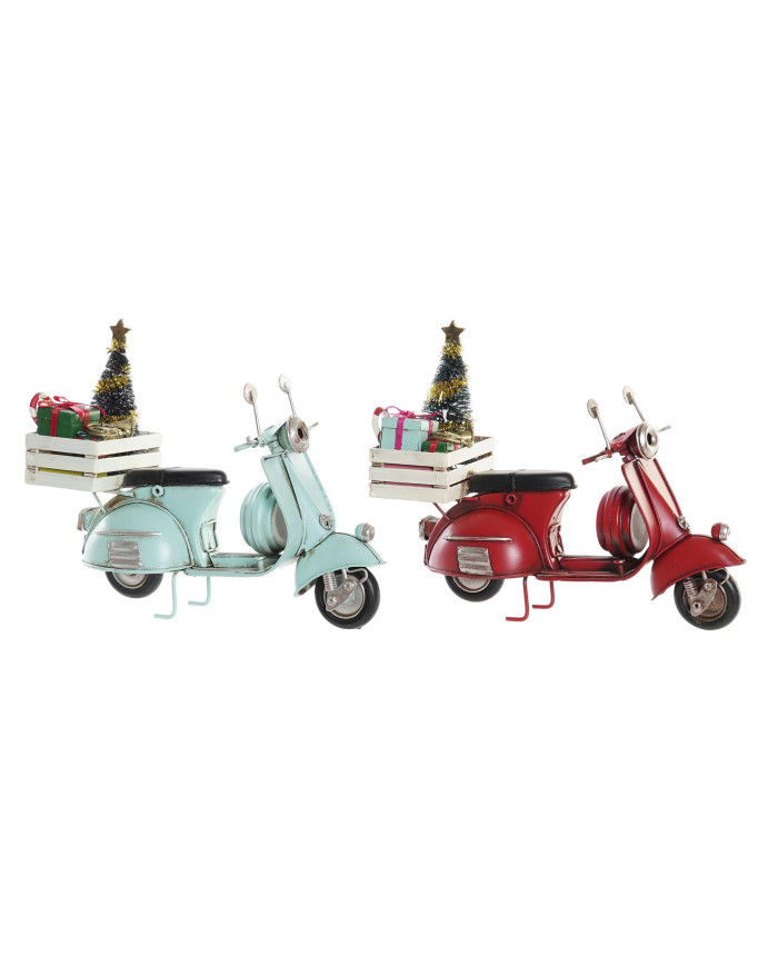 VEHICULO DECORACION METAL 19X7,5X26 MOTO 2 SURT.