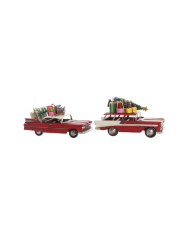 VEHICULO DECORACION METAL 26X10X12 COCHE 2 SURT.