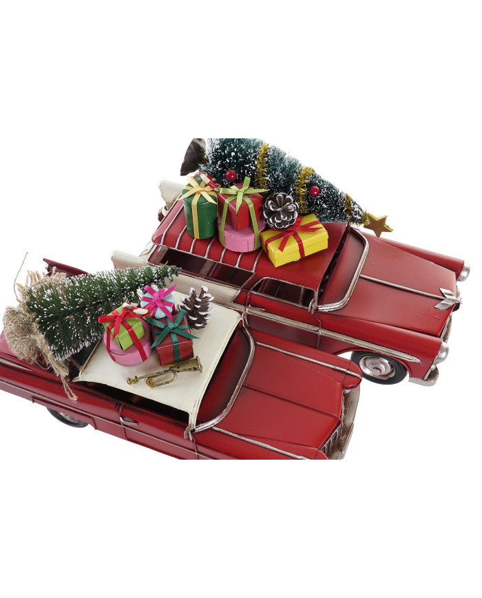 VEHICULO DECORACION METAL 26X10X12 COCHE 2 SURT.