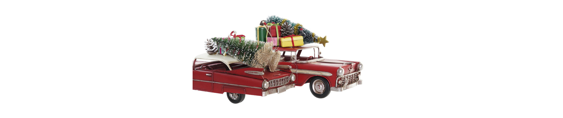 VEHICULO DECORACION METAL 26X10X12 COCHE 2 SURT.