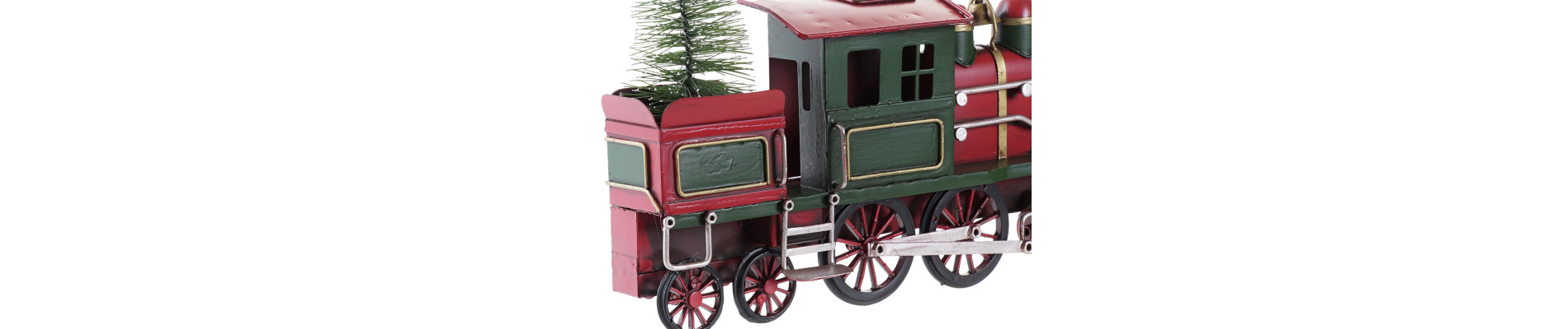 DECORACION PARED METAL 44,5X6,5X26 TREN VERDE