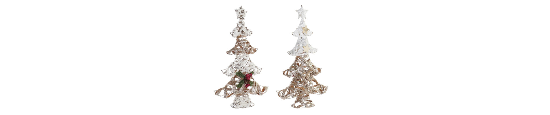 ARBOL LED RATAN 40X20X56 3AA 2 SURT.
