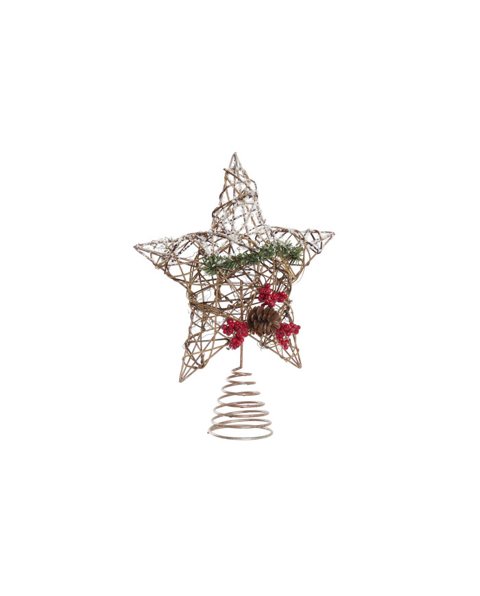 ESTRELLA RATAN 25X5X30 ARBOL NEVADO NATURAL