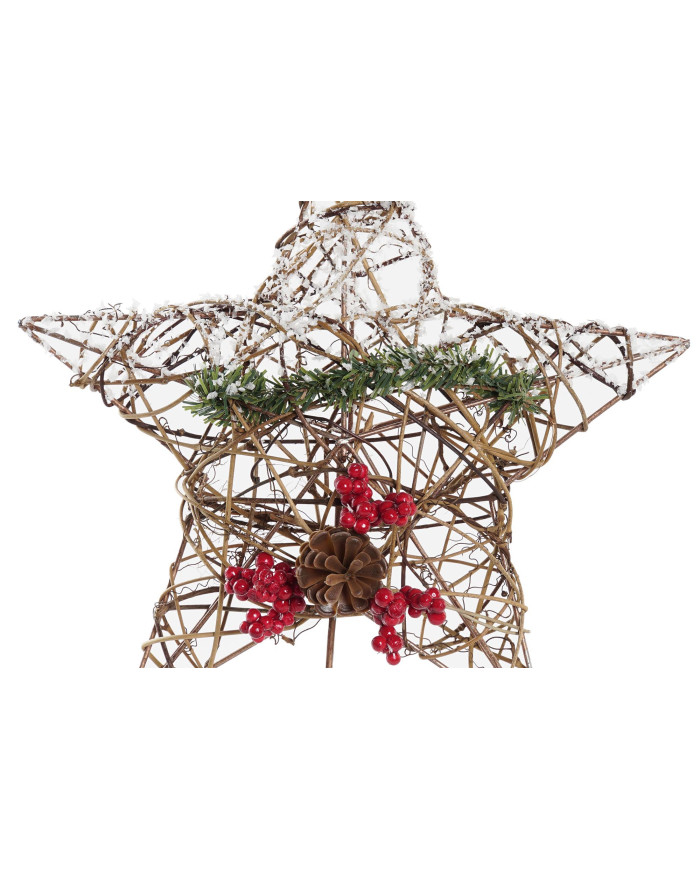 ESTRELLA RATAN 25X5X30 ARBOL NEVADO NATURAL