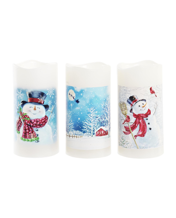 DECORACION LUMINOSA LED PP 7,5X7,5X15 IP44 3 SURT.