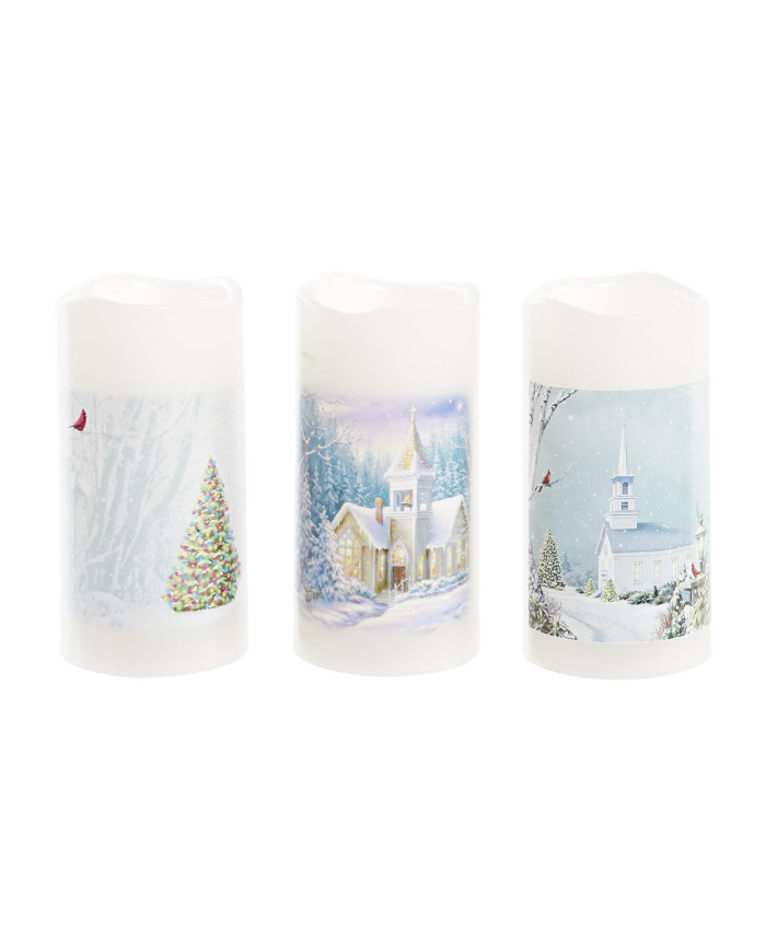 DECORACION LUMINOSA LED PP 7,5X7,5X15 IP44 3 SURT.