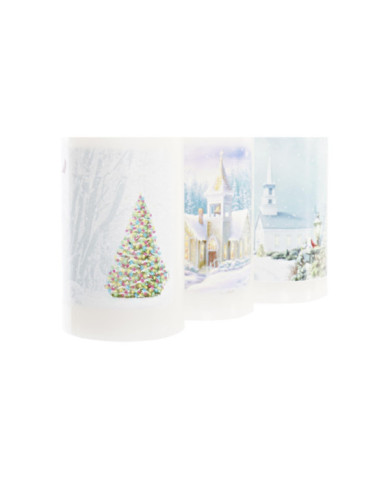 DECORACION LUMINOSA LED PP 7,5X7,5X15 IP44 3 SURT.