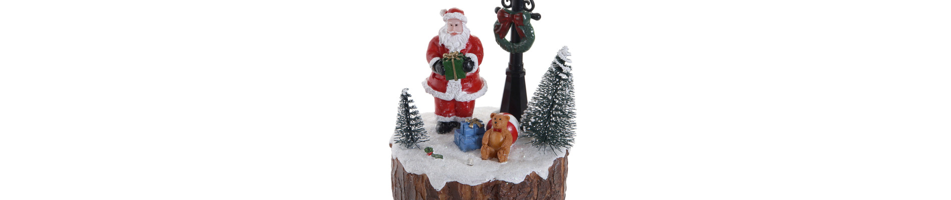 FIGURA LED RESINA 9X9X13 MUÑECO NIEVE/CORO 2 SURT.