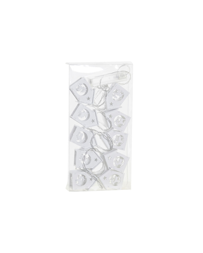 GUIRNALDA LED MDF 120X4X6 CASAS BLANCO