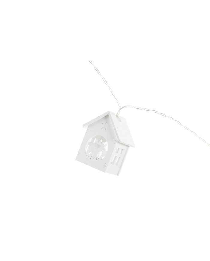 GUIRNALDA LED MDF 120X4X6 CASAS BLANCO