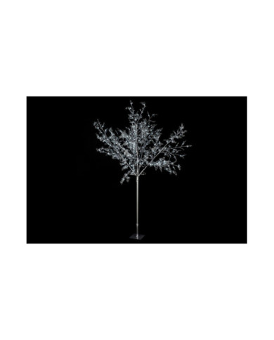 ARBOL LED METAL 120X120X220 400L PLATEADO