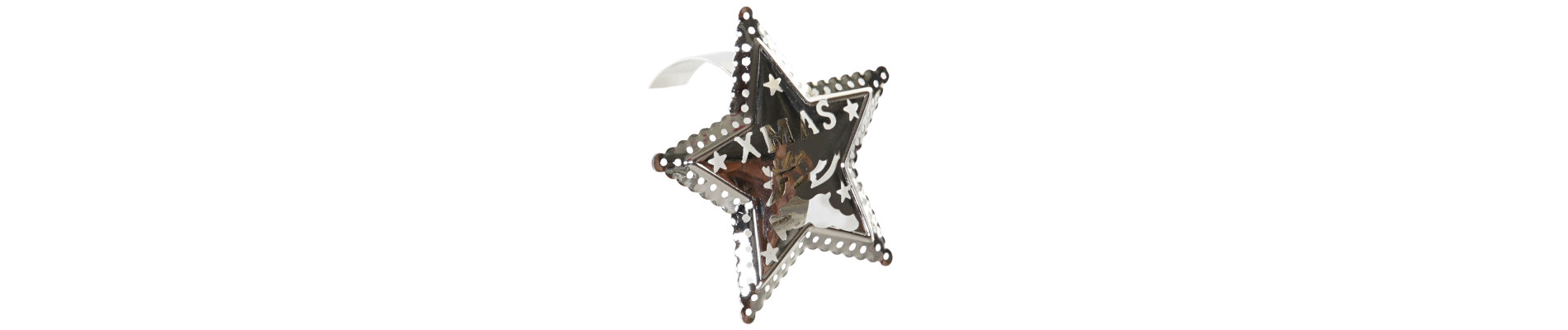 SERVILLETERO SET 4 METAL 14X14X5 ESTRELLA 2 SURT.