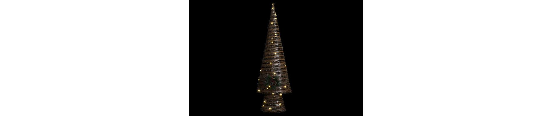 ARBOL LED RATAN 32X18X100 3AA NATURAL