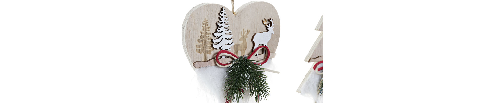 DECORACION COLGANTE MDF 12X4X12 CORAZON 2 SURT.
