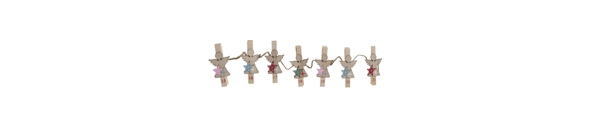 PINZAS MADERA 206X2X7 CALENDARIO 2 SURT.