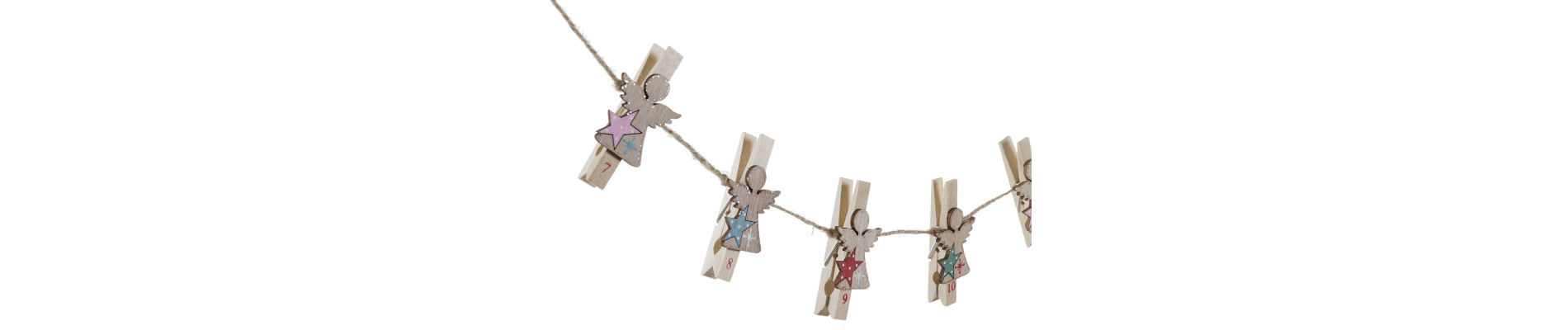 PINZAS MADERA 206X2X7 CALENDARIO 2 SURT.