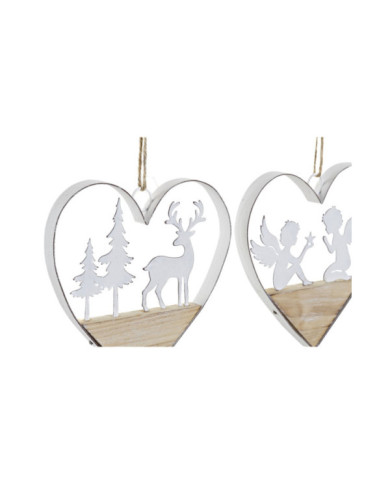DECORACION COLGANTE METAL 14X2X15 CIERVO 3 SURT.