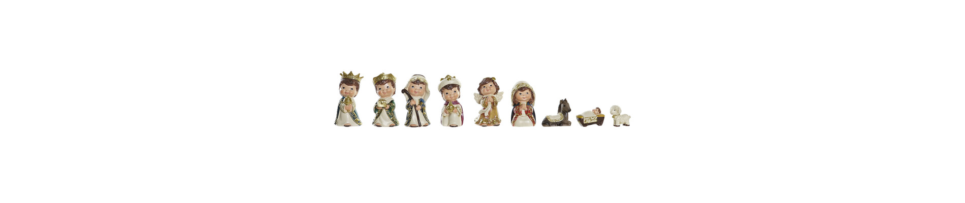 NACIMIENTO SET 9 RESINA 7X3X6 MULTICOLOR