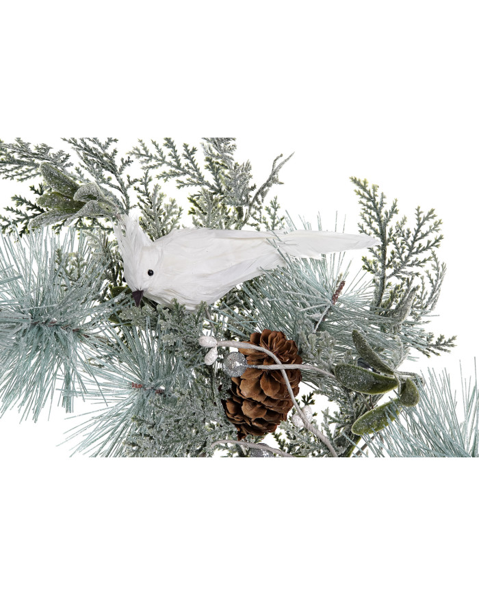 CORONA PVC METAL 50X10X50 PAJARO NEVADO VERDE