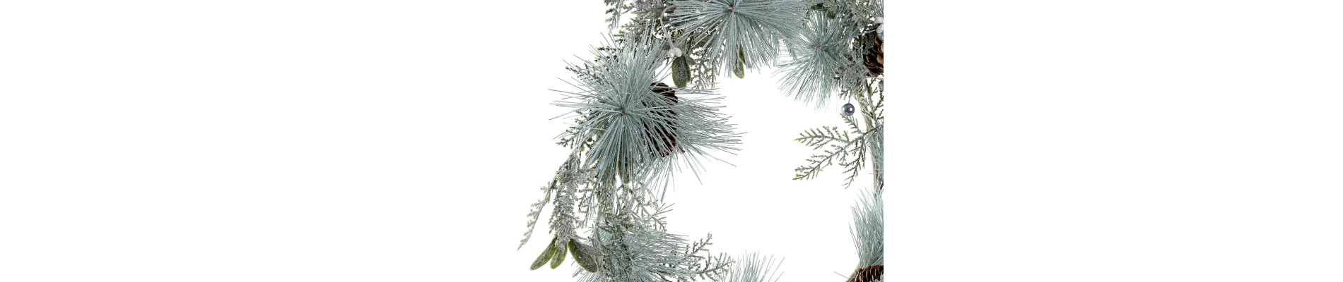 CORONA PVC METAL 50X10X50 PAJARO NEVADO VERDE