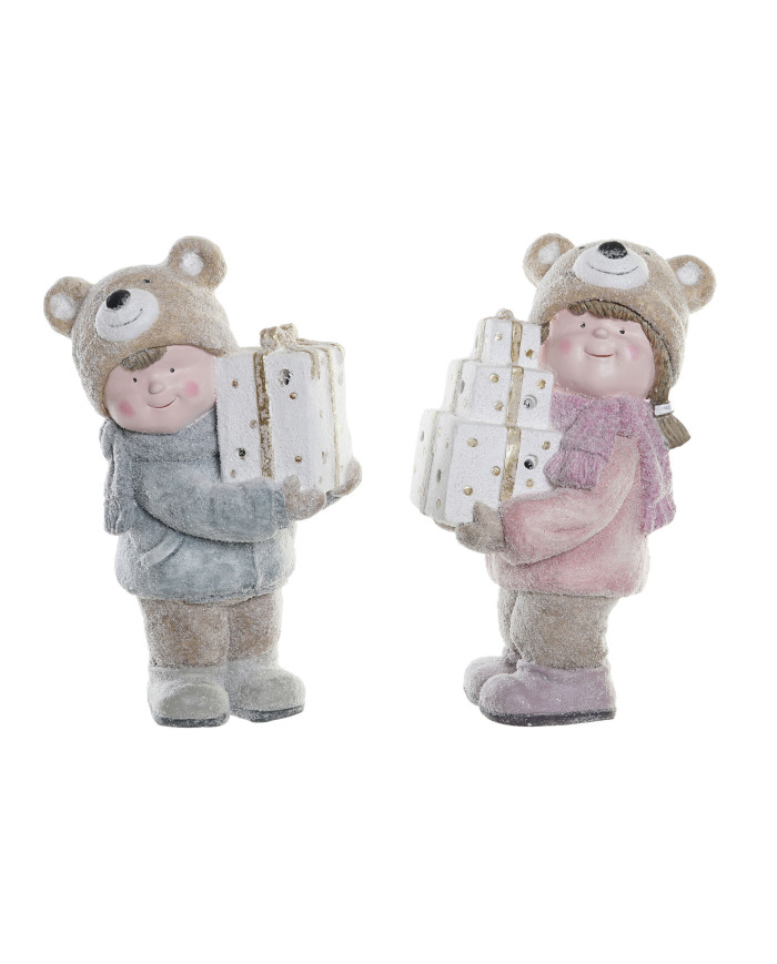 FIGURA RESINA 25X16X38 NIÑOS REGALO 2 SURT.