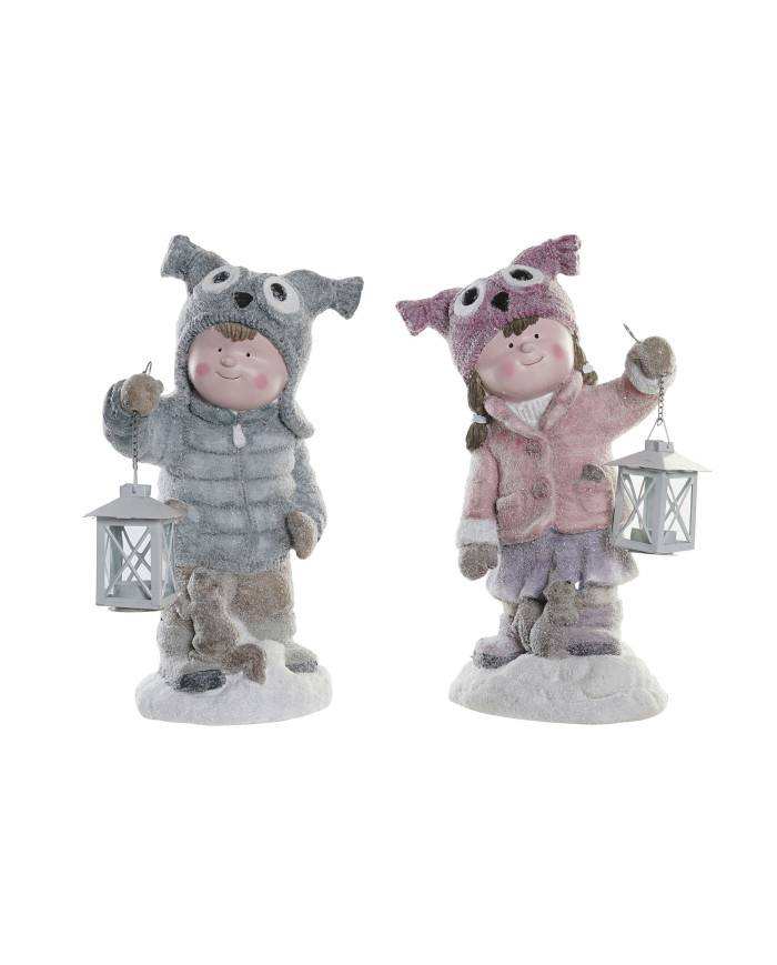 FIGURA RESINA METAL 23X18X43 NIÑO 2 SURT.
