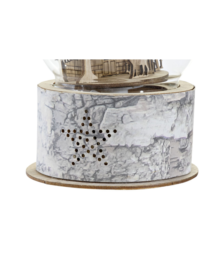 DECORACION LUMINOSA LED CRISTAL 12X12X17 NATURAL