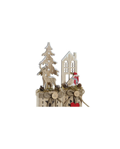 DECORACION LUMINOSA LED MADERA 6,5X7,5X36 2 SURT.