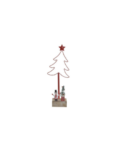 ARBOL LED METAL 15X7X38 ROJO