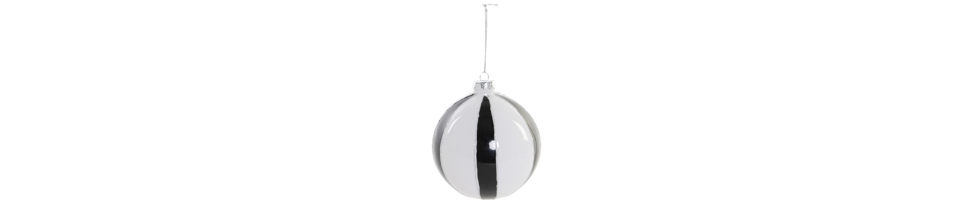 BOLA DECORACION CRISTAL 10X10 GLASEADO NEGRO