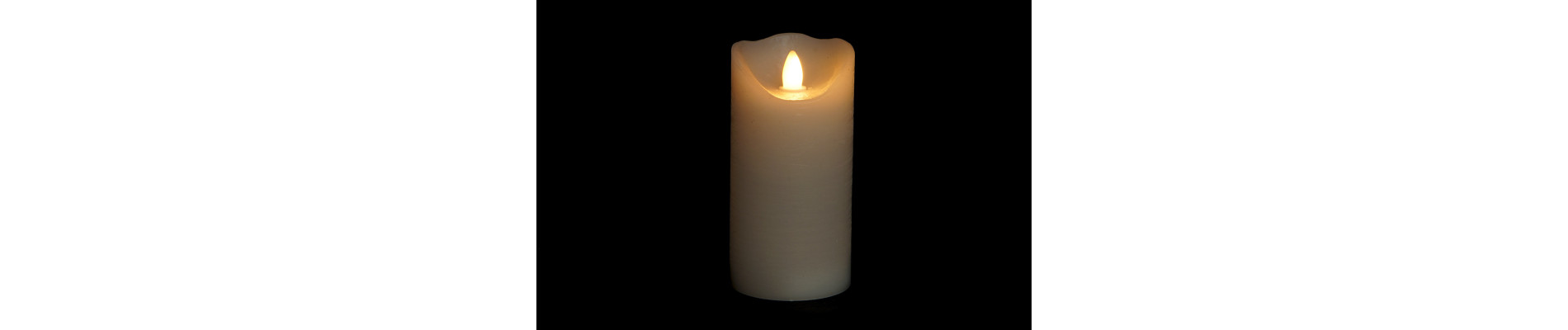 DECORACION LUMINOSA LED CERA 7,5X7,5X15 3 SURT.