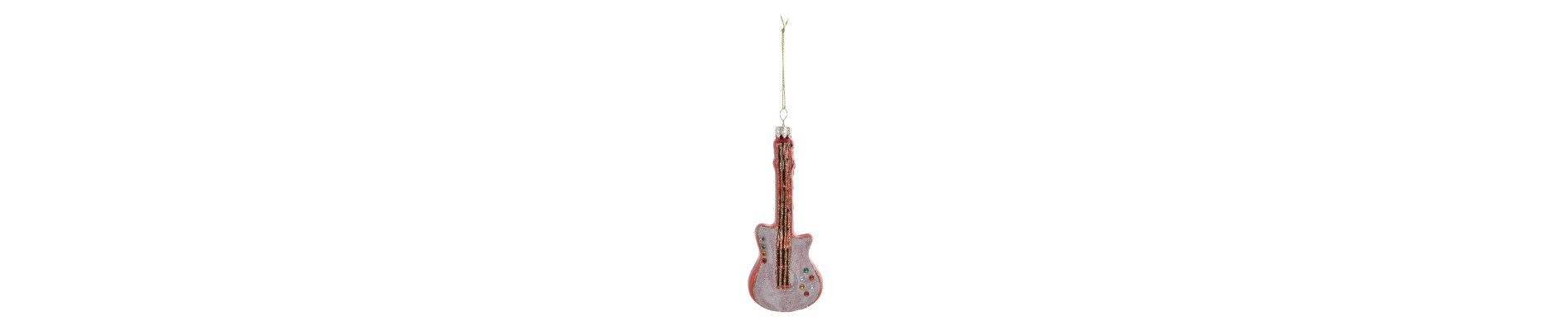 DECORACION COLGANTE CRISTAL 6X3X14,5 GUITARRA
