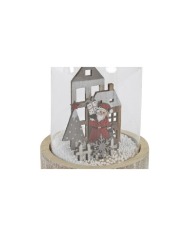 DECORACION CRISTAL MADERA 8X12,5 CASA COLGAR