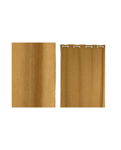 CORTINA POLIESTER 140X260X260 PANA GRUESA MOSTAZA
