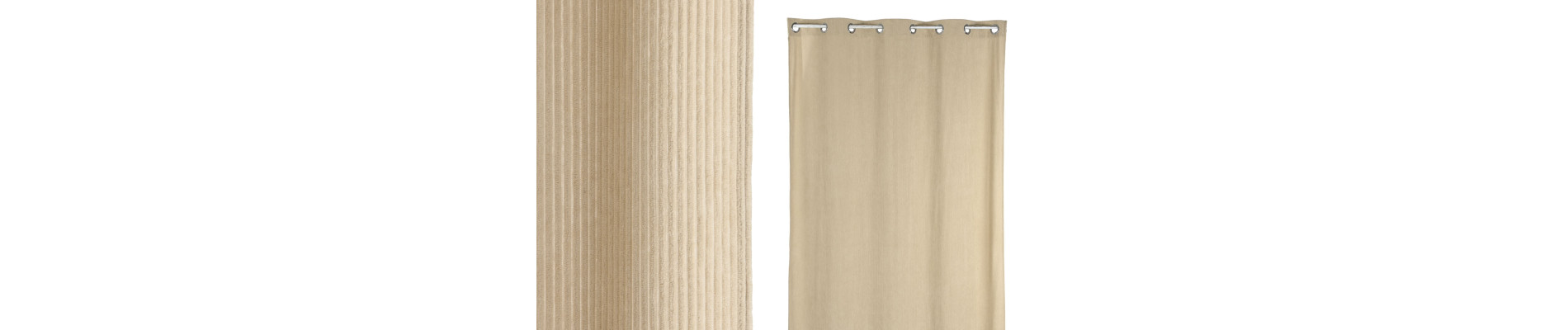 CORTINA ALGODON RECICLADO 140X260X260 FLECOS VERDE