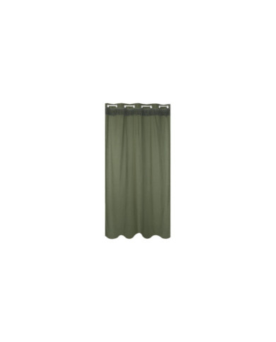 CORTINA ALGODON RECICLADO 140X260X260 FLECOS VERDE