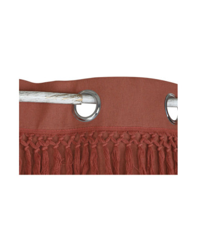 CORTINA ALGODON RECICLADO 140X260X260 TERRACOTA