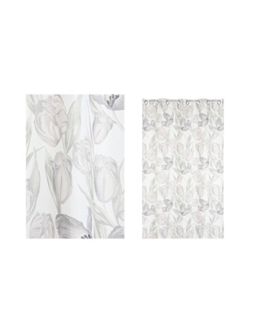 CORTINA POLIESTER 140X0,3X260 TULIPANES IMPRESO