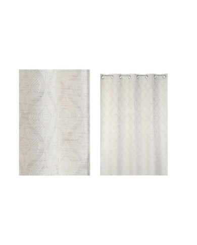 CORTINA POLIESTER 140X260X260 JAQUARD 8 ANILLAS