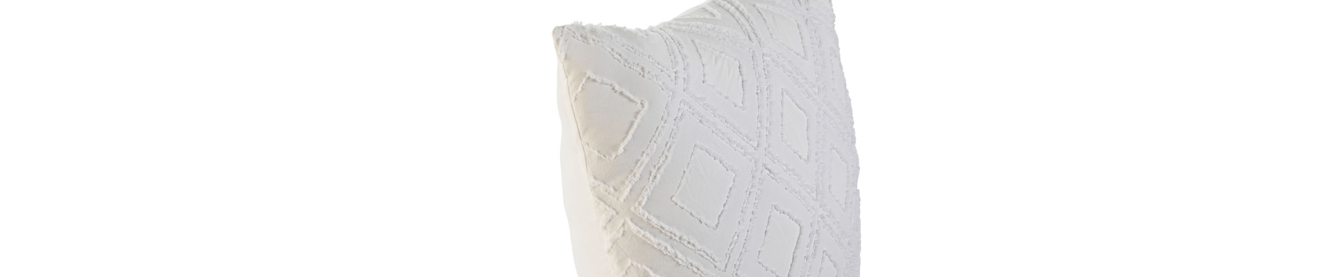 COJIN POLIESTER 45X45X45 420 GR. BORDADO BLANCO