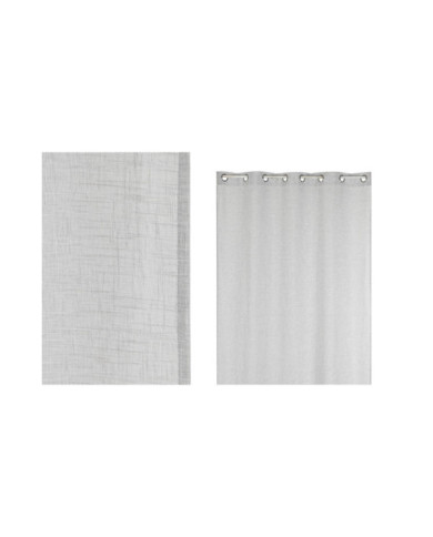 CORTINA POLIESTER 140X260X260 8 ANILLAS GRIS